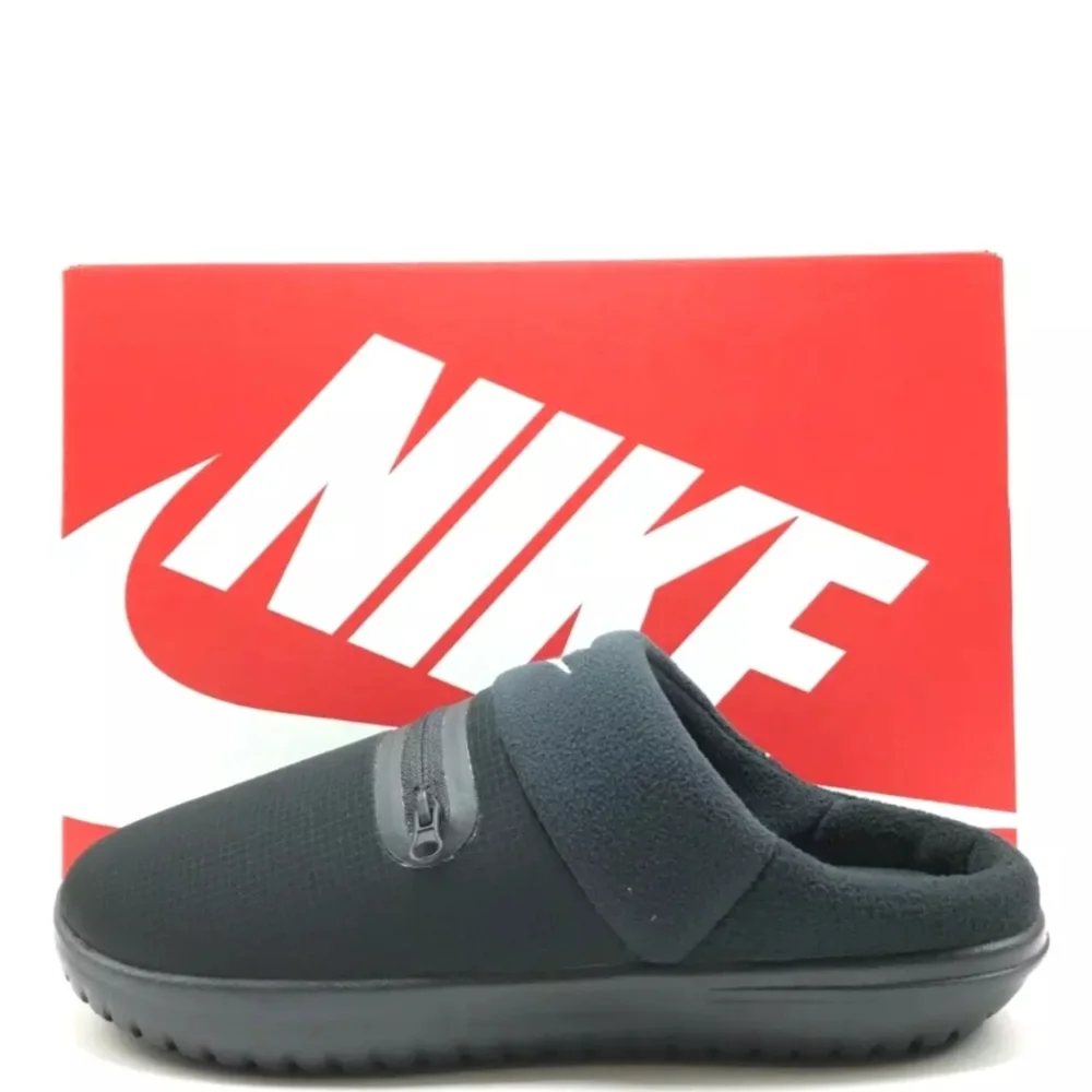 MEN'S NIKE Burrow  Black/Metallic Silver/Black Slip On Shoes - Picture 7 of 13